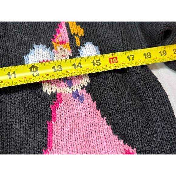 Ugly Halloween Hartstrings Knit Sweater Grandma VTG Holiday 3D Cardigan Small - Picture 7 of 8